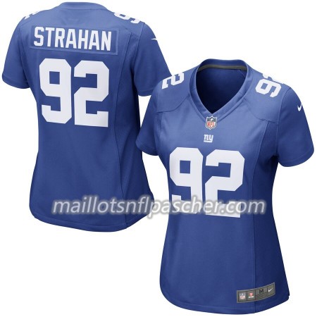 Maillot New York Giants Michael Strahan 92 Nike Bleu - Femme